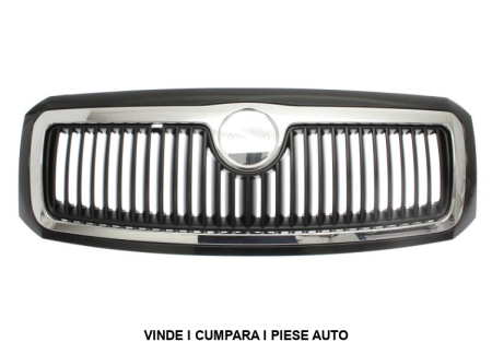 Grila masca radiator cu bandou cromat SKODA FABIA 2004-2007 6Y0853668B