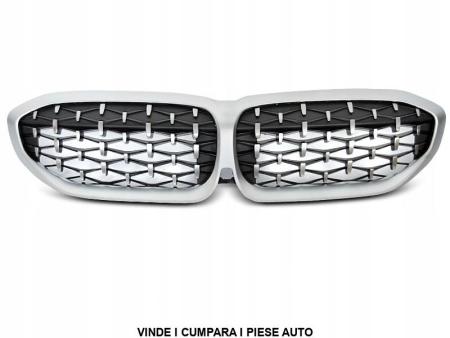 Grile Bara fata Diamond BMW G20 G21 seria 3 2019-2022 Argintiu