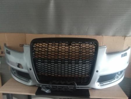 Bara fata Audi A6 C6 Facelift 2008-2010 cu spalator si senzori parcare LX7V Albastru Monza Silver Pearl 4F0807105ABGRU