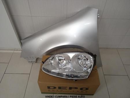 Pachet Aripa + Far Stanga VW Golf 5 V 2004 2005 2006 2007 2008 LA7W Gri