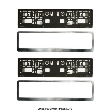 Suporti numar Carbon Look Set 2 buc