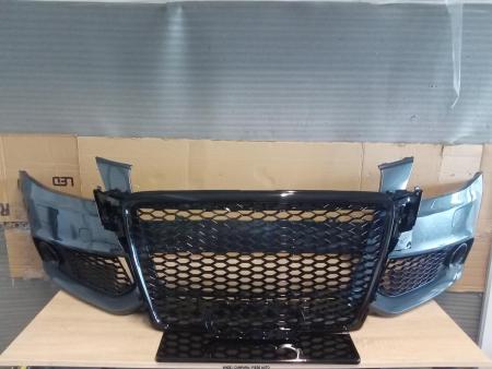 Pachet Bara fata CU GRILE Audi A4 B8 + Combi 2007-2012 RS LOOK Spalator far Albastru LZ7H 8K0807105GRU