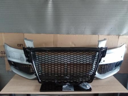 Pachet Bara fata CU GRILE Audi A4 B8 + Combi 2007-2012 RS LOOK Spalator far , Senzori Gri LY7G 8K0807105CGRU