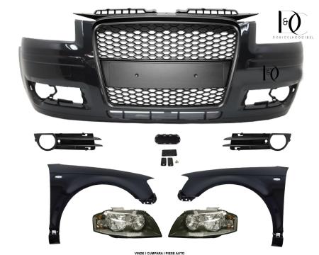 Pachet Bara fata Audi A3 8P 2005-2008 + Sportback Negru LZ9Y / LZ9W / LY9B Vopsita 8P4807105GRU