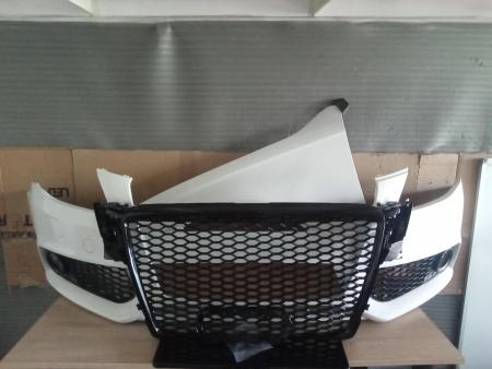 Pachet Bara aripa fata cu grile Audi A4 B8 2007-2012 Alb Negru Argintiu LY9C LY9B LZ9Y LY7W LX7W LY7G 8K0807105AGRU