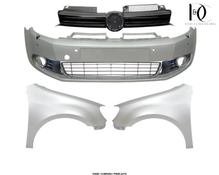 Pachet Bara aripi fata VW GOLF 6 Hatchback 2008-2012 spalator, 4x Senzori parcare LA7W Reflexsilver Vopsita 5K0807217BGRU 5K6821021 5K6821022