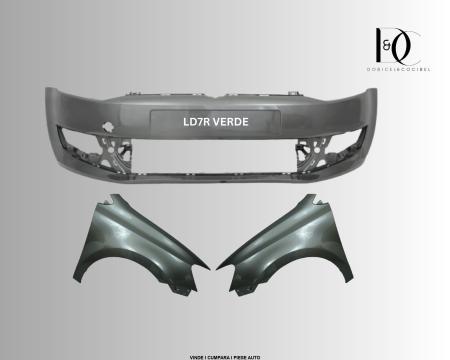 Pachet Bara Aripi fata VW POLO 6R 2009-2014 Verde LD6R Pepper Grey Vopsite 6R0807221RGRU 6R0821105A 6R0821106A