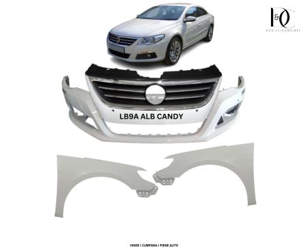 Pachet Bara fata VW PASSAT CC 2008-2012 Alb LB9A Candy White Vopsite 3C8807217RGRU 3C8853651QGRU 3C8821021 3C8821022