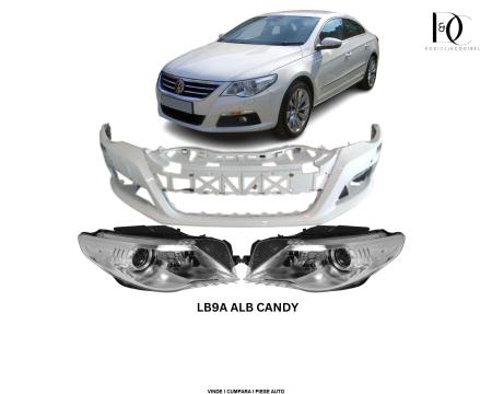 Bara fata Faruri Bi-Xenon Adaptive fata VW PASSAT CC 2008-2012 Alb LB9A Candy White Vopsite 3C8807217RGRU 3C8941753C 3C8941754C