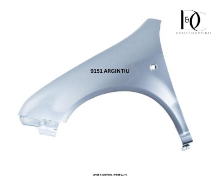 Aripa fata Skoda Fabia 1 1999-2007 Argintiu 9151 STANGA Vopsita 6Y0821101A
