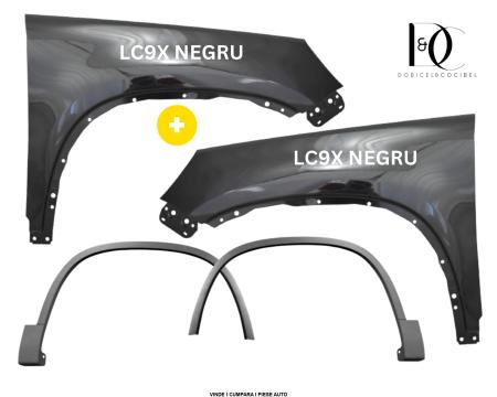 Set Aripi Bandou fata VW Tiguan LC9X Negru Deep Black Vopsite 2007-2016 STANGA/DREAPTA 5N0821105 5N0821106