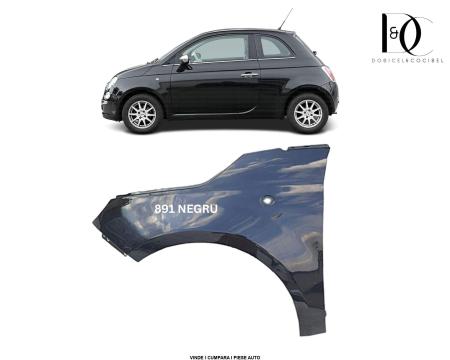 Aripa fata Fiat 500 268 891 Negru Nero Vopsita 2007-2023 STANGA 52015757