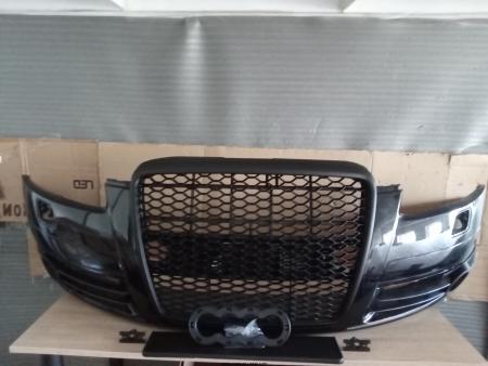 Pachet Bara Grila radiator fata Audi A6 C6 Negru LZ9Y Phantom Black Perl Vopsita 2004-2008 4F0807105GRU/4F0807105CGRU