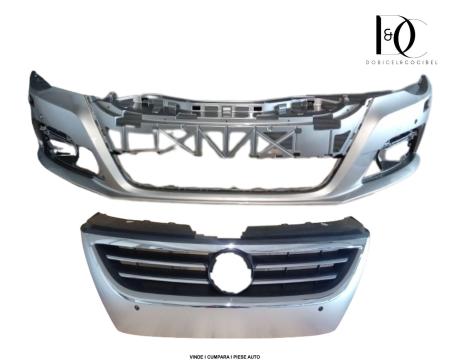Pachet Bara fata spalator faruri 2 senzori Grila radiator VW PASSAT CC 2008-2012 Auriu LC8Y 3C8807217RGRU 3C8853651QGRU