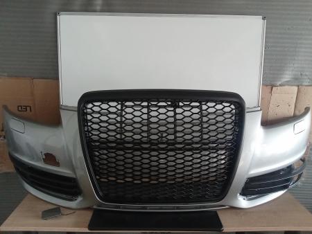 Pachet Bara fata Audi A6 C6 2008-2010 LY7Q Gri Vopsita cu spalator far 4F0807105AAGRU