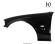 Aripa fata BMW E46 Coupe/Cabrio 1999-2003 Negru 475 Black Saphire Stanga 41358241439