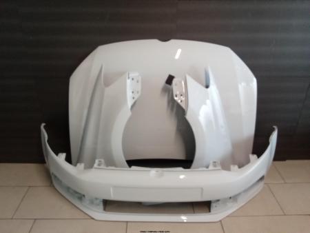 Pachet Bara Aripi Capota fata VW Polo 6R 2014-2018 Alb LC9A Vopsite 6C0807217GRU/6R0821105H/6R0821106H