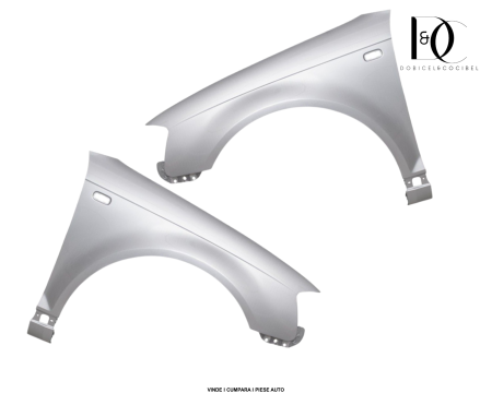 Set Aripa fata Audi A3 2003-2008 + Sportback Argintiu LY7W Vopsita Stanga+Dreapta 8P0821105C, 8P0821105F 8P0821106C, 8P0821106F