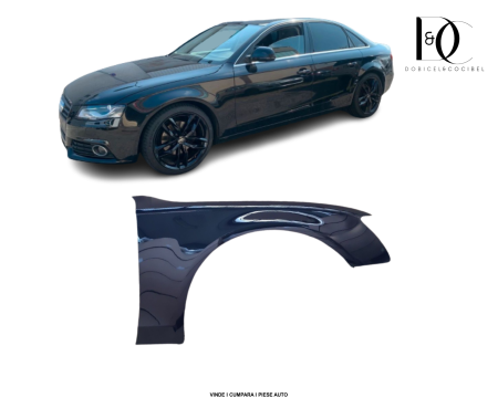 Aripa fata Audi A4 B8  2007-2012 Negru LZ9Y Phantom Schwarz Dreapta 8K0821106A