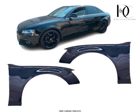 Set Aripa fata Audi A4 B8 2007-2012 Negru LZ9Y Phantom Schwarz Stanga/Dreapta 8K0821105A 8K0821106A