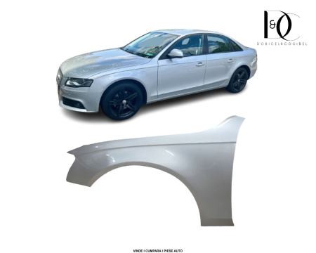 Aripa fata Audi A4 B8 2007-2012 LY7W Argintiu Stanga 8K0821105A