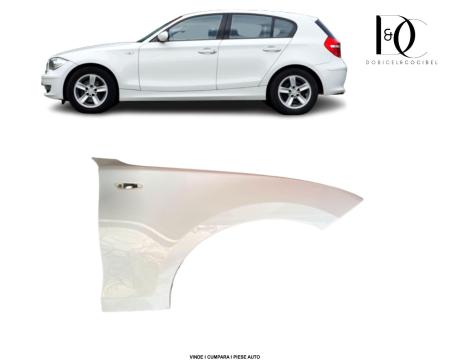 Aripa fata BMW Seria 1 E81/E82/E87/E88 2004-2013 Alb 300 Alpin Weiss Vopsita Dreapta 41357133228