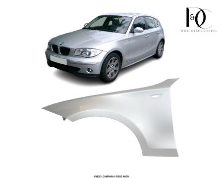 Aripa fata BMW Seria 1 E81/E82/E87/E88 2004-2013 Argintiu 354 Titan Silver Vopsita Stanga 41357133227