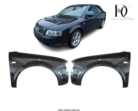 Set Aripa fata Audi A4 B6 2000-2004 Negru LY9B Brilliant Black Vopsita Stanga si Dreapta 8E0821105B 8E0821106B