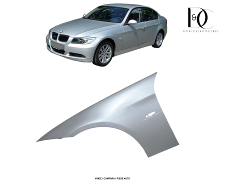 Aripa fata BMW E90/E91 2005-2011 Argintiu 354 Titan Silver Stanga 41357135679