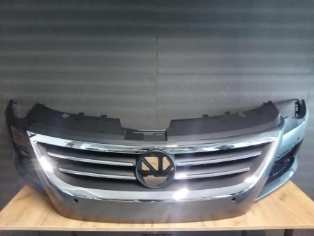 Pachet Bara fata Grila radiator VW Passat CC 2008-2012 Gri LZ7X Nimbusgrau Vopsita 3C8807217NGRU 3C8853651QGRU