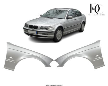 Set Aripa fata BMW E46 1998-2001 Argintiu 354 Titansilver Vopsite Stanga/Dreapta 41358240405 41358240406