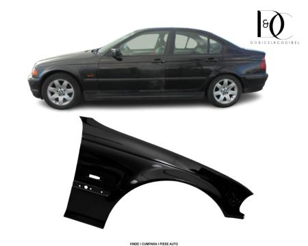 Aripa fata BMW E46 1998-2001 Negru 475 Black Sapphire Vopsita Dreapta 41358240406