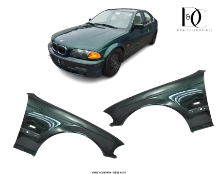 Set Aripa fata BMW E46 1998-2001 Verde 324 Oxford grün Vopsite Stanga/Dreapta 41358240405 41358240406