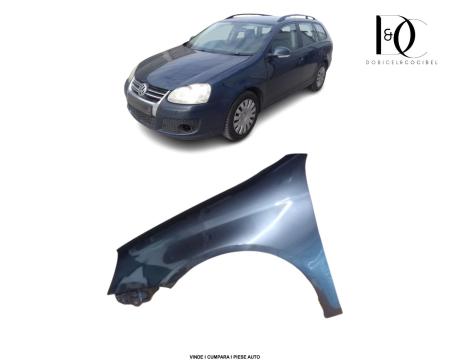 Aripa fata VW Golf 5 Variant Albastru LC5F Blue Graphite Pearl Vopsita 2005-2010 Stanga 1K5821021A