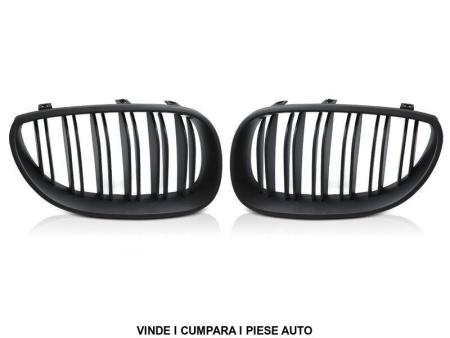 Grile sport duble BMW E60/E61 2003-2010 Berlina+Touring Negru mat GRBMD6