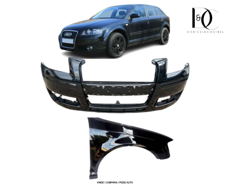 Bara Aripa fata Audi A3 8P 2005-2008 Negru LZ9Y 8P0821106C  8P4807105GRU