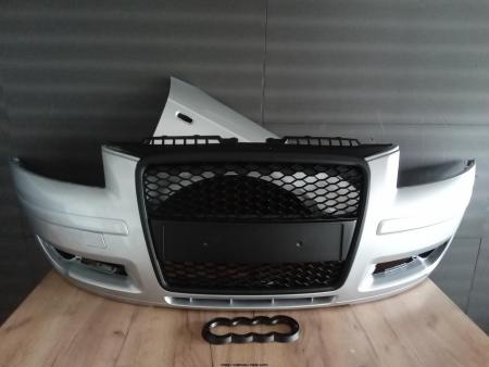 Bara Aripa Grila fata Audi A3 2005-2008 Argintiu LY7W Vopsite 8P0821106C 8P4807105GRU