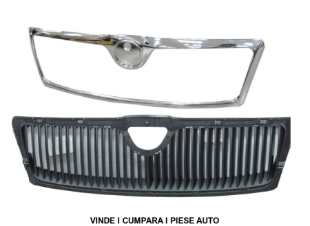 Grila radiator cu Bandou cromat Skoda Octavia 2 2004-2008 1Z0853668