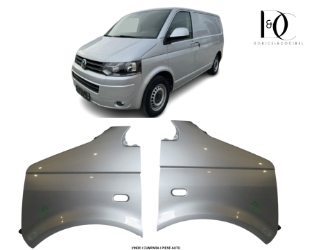 Aripa fata VW T5 TRANSPORTER Argintiu LA7W 2009-2015 Stanga + Dreapta 7H0821101E, 7H0821102E