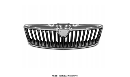 Grila masca radiator, Bandou cromat Skoda Octavia 2 FACELIFT 2008-2012 1Z0853661A739