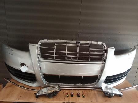 Pachet Bara fata,Proiectoare ceata,Becuri,Audi A6 C6 2008-2010 Argintiu LY7W 4F0807105AAGRU,4F0807681P,4F0807682P
