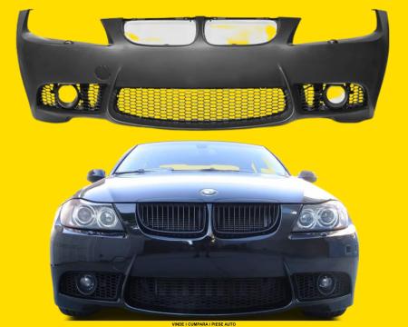 Bara fata BMW Seria 3 E90/E91 2005-2008 Spalator Far Sport Style M Negru 475 Vopsita Tuning-Tec ZPBM17
