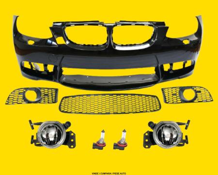 Bara fata BMW E92/E93 2006-2009, M3 Look Proiectoare, Becuri Sport Negru 475 Vopsita Tuning Tec ZPBM30