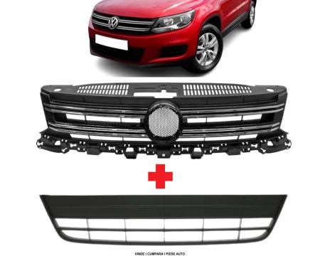 Grile Bara Radiator fata VW Tiguan 2011-2016 5N0853677H 9B9, 5N0853651H9B9