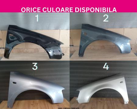 Aripa fata Audi A4 B7 Negru Gri Argintiu Albastru Alb Verde Rosu Maro vopsita 8E0821105F 8E0821106F