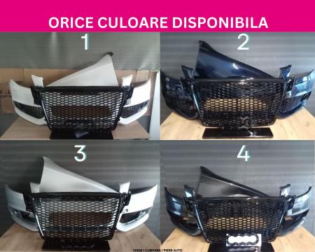 Bara,Aripa,Grila radiator Audi A4 B8 Negru Alb Gri Argintiu Albastru vopsita 8K0807105AGRU GRAU28 GRAU19
