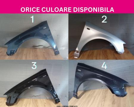 Aripa fata Audi A3 8P Negru Gri Argintiu Albastru Alb Verde Galben Bej vopsita 8P0821105C 8P0821106C