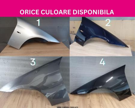 Aripa fata BMW E90 E91 2005-2011 Negru Alb Gri Argintiu Albastru Rosu Visiniu Verde Maro vopsita 41357135679, 41357135680