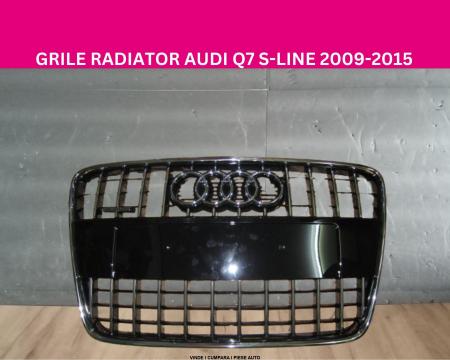 Grila radiator Audi Q7 S-LINE Negru lucios crom 2009-2015 originala  4L0853651GT94