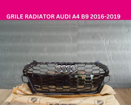 Grila radiator Audi A4 B9 8W Negru lucios crom 2016-2019 originala 8W0853651DTT94, 8W0853651DT T94